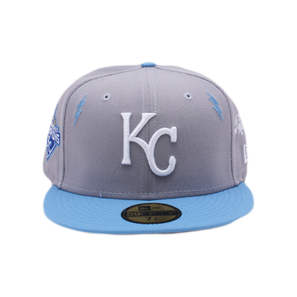 New Era - Kanroy - Lightning Bolts Fitted Hat - Grey