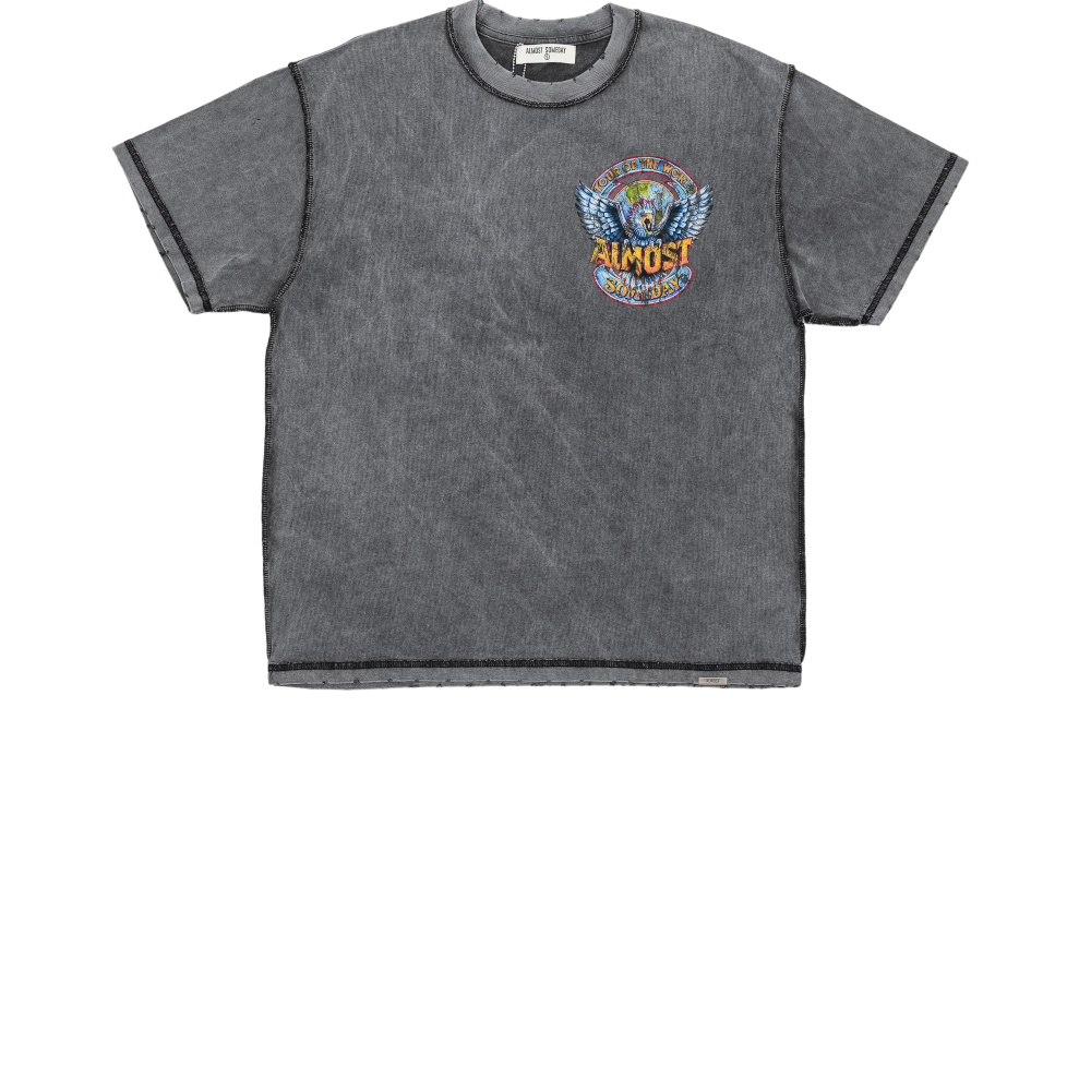 Almost Someday - World Tee - Charcoal
