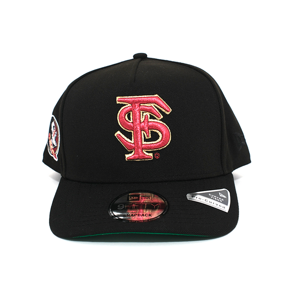 New Era - 950 Af Curved Florida State Seminoles Snapback Hat - Black