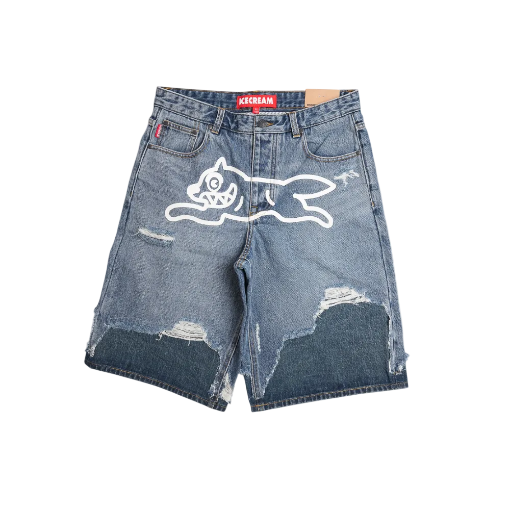 Ice Cream - Hoodsie Jean Short Shorts - White