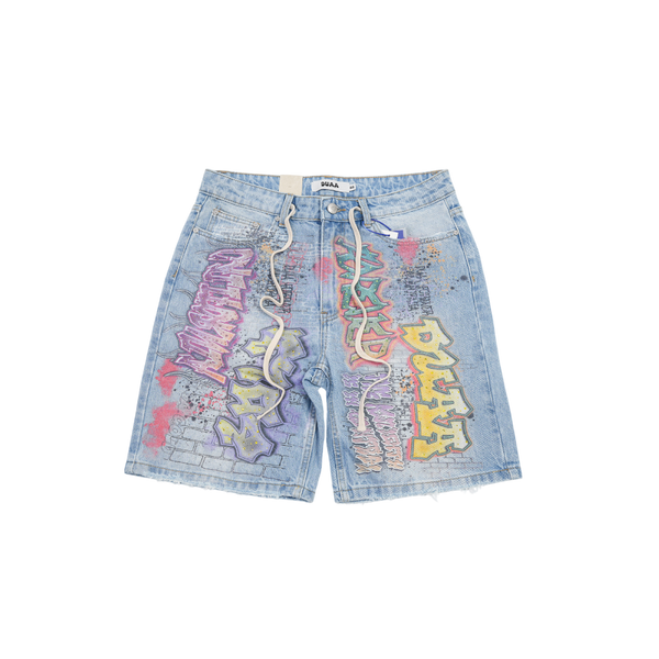 Duaa - Orchard Short Shorts - Blue
