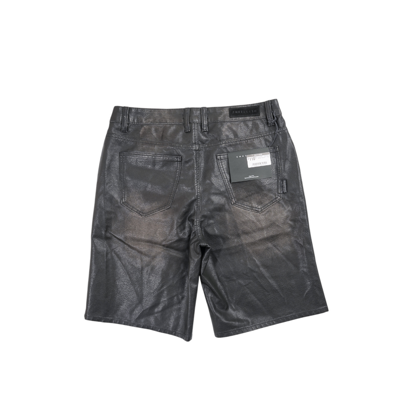 Embellish - Midnight Leather Shorts - Black