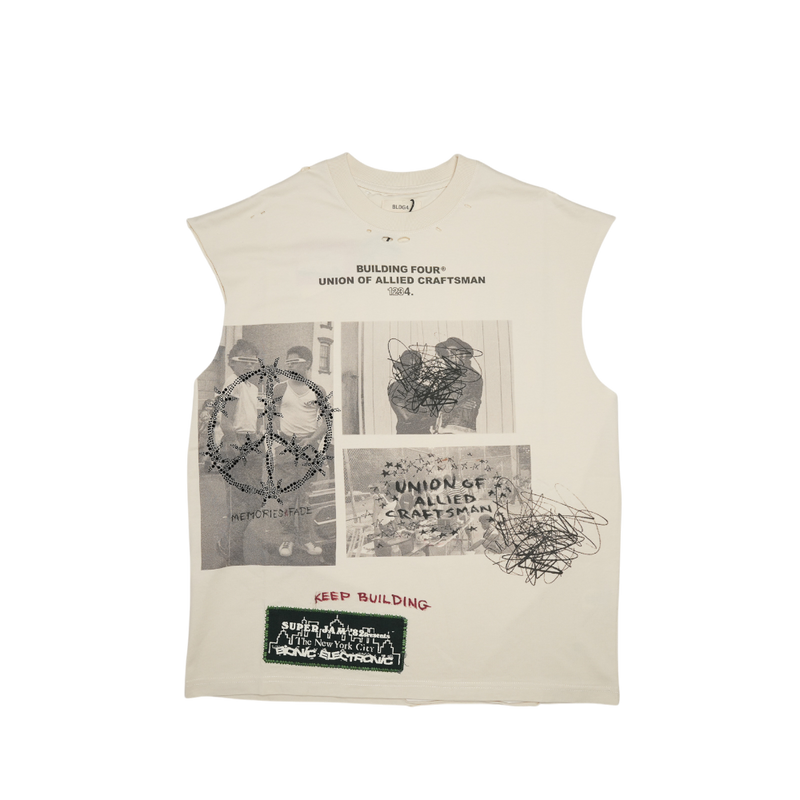 Bldg4 - Mary Axe Tank Tee - White