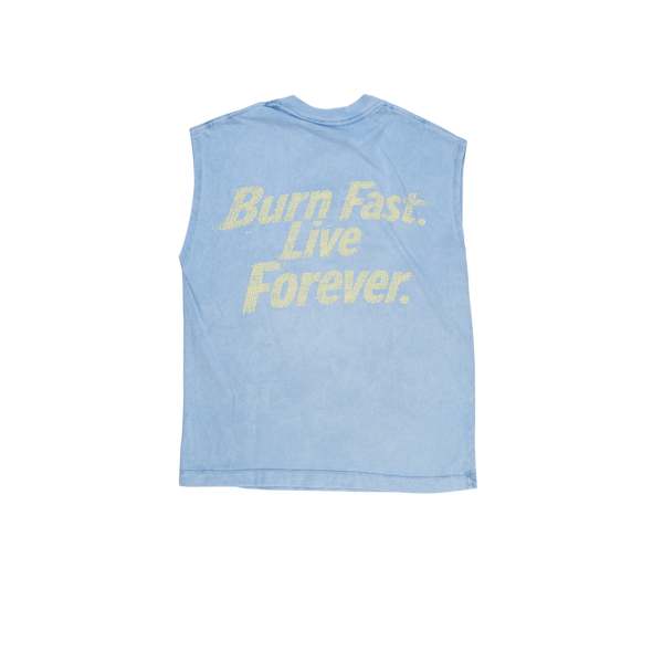 Paradise Lost - Live Forever Muscle Tee - Blue — alternate view