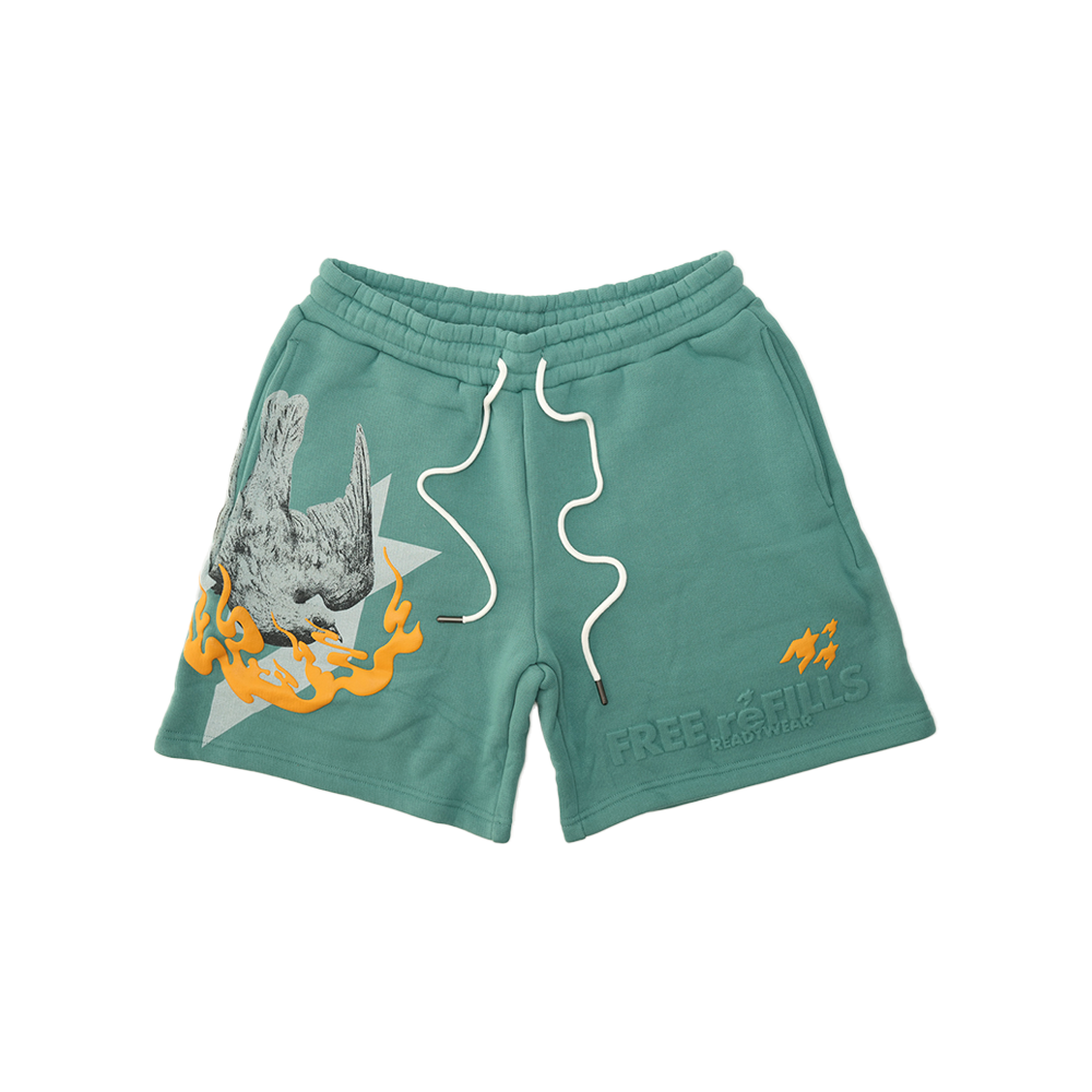 Free Refills - Dove Fleece Shorts - Green