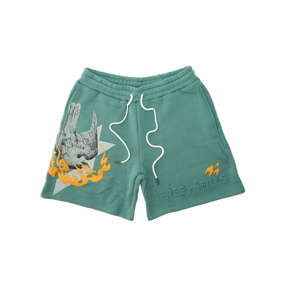 Free Refills - Dove Fleece Shorts - Green