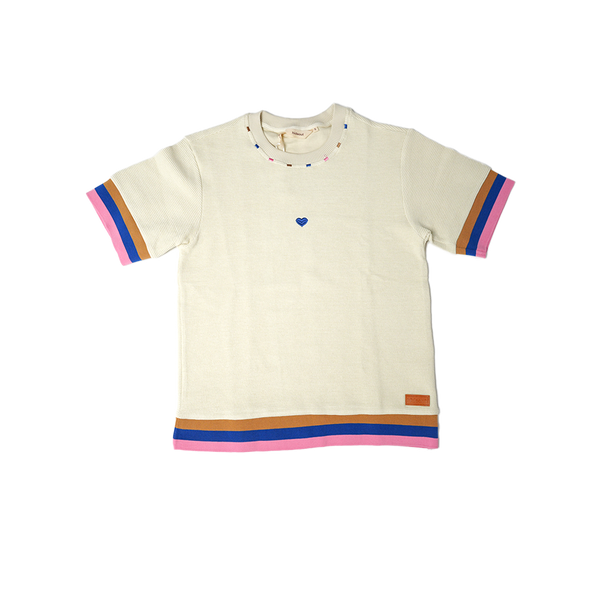 Hideout - Waffle Knit Tee - White