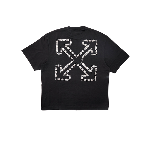 OFF WHITE  - Chain Araldic  Tee - Black