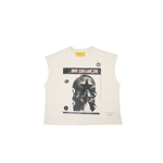 When Smoke Clears - Dry Collar Star Head Tank Top Tee - Tan