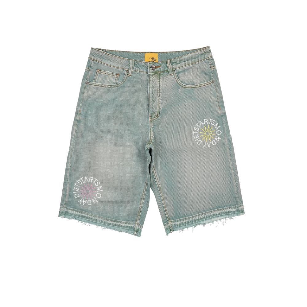Diet Starts Monday - Dsm - Sol Denim Shorts - Green