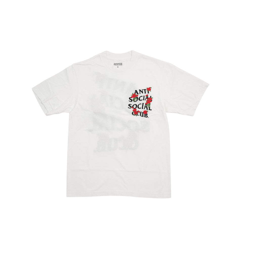 Anti Social Social Club - Assc - Embroidered Rose Kkotch Tee - White
