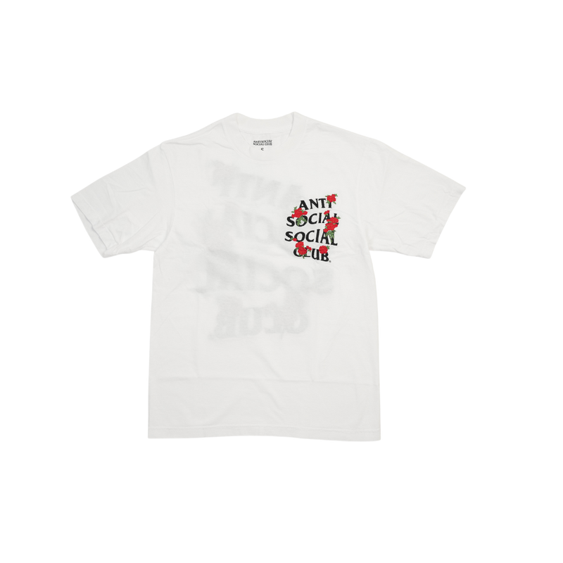 Anti Social Social Club - Assc - Embroidered Rose Kkotch Tee - White