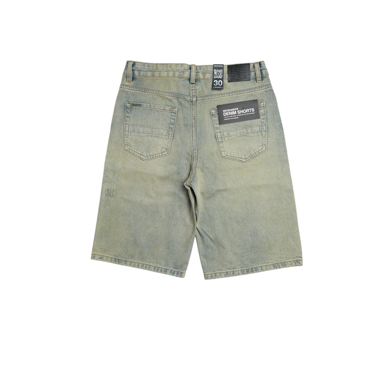 Serenede - Citrine Denim Shorts - Yellow