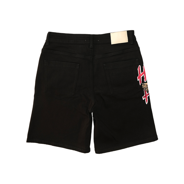 Almost Someday - Highway to Heaven Denim Shorts - Black — alternate view