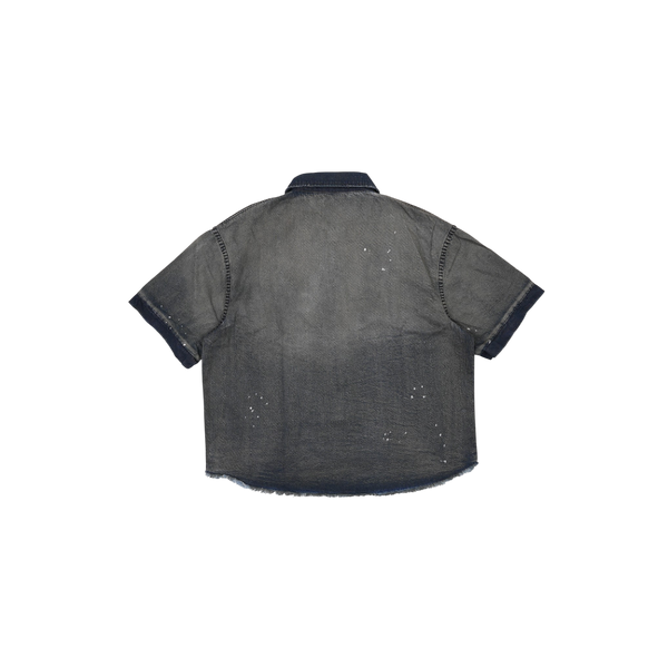 Diet Starts Monday - Mechanic Button Up Shirt - Indigo — alternate view