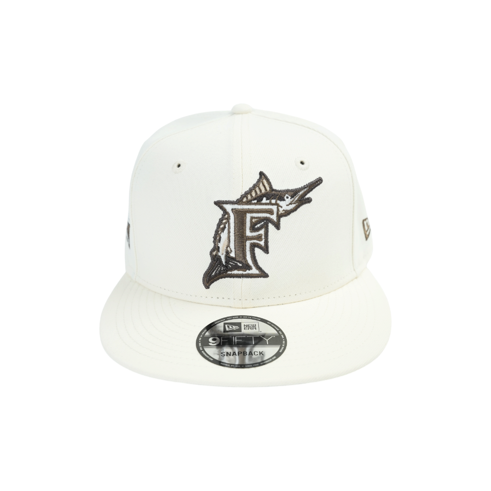 New Era - 950 Florida Marlins Chrome Snapback Hat - White