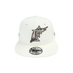 New Era - 950 Florida Marlins Chrome Snapback Hat - White