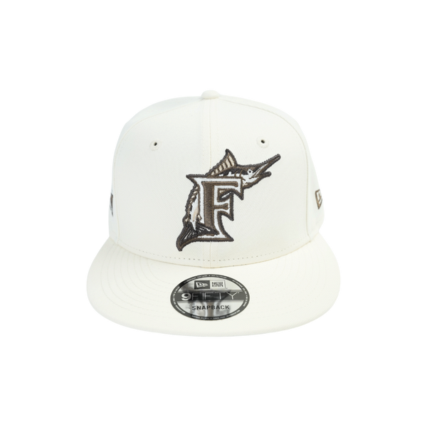 New Era - 950 Florida Marlins Chrome Snapback Hat - White
