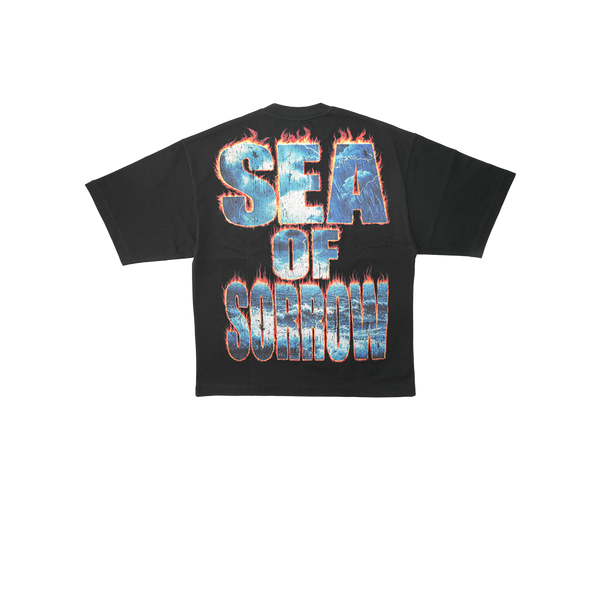 Cult of Individuality - Oversized S/s Crew Neck Tee - Sea of Sorrow - Black — alternate view