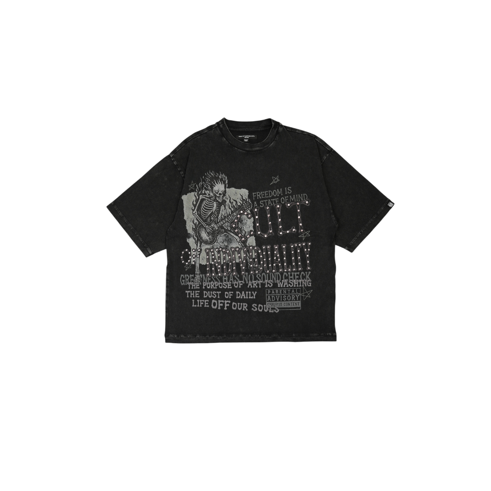 Cult of Individuality - Freedom Boxy Oversized Fit Tee - Black