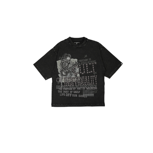 Cult of Individuality - Freedom Boxy Oversized Fit Tee - Black