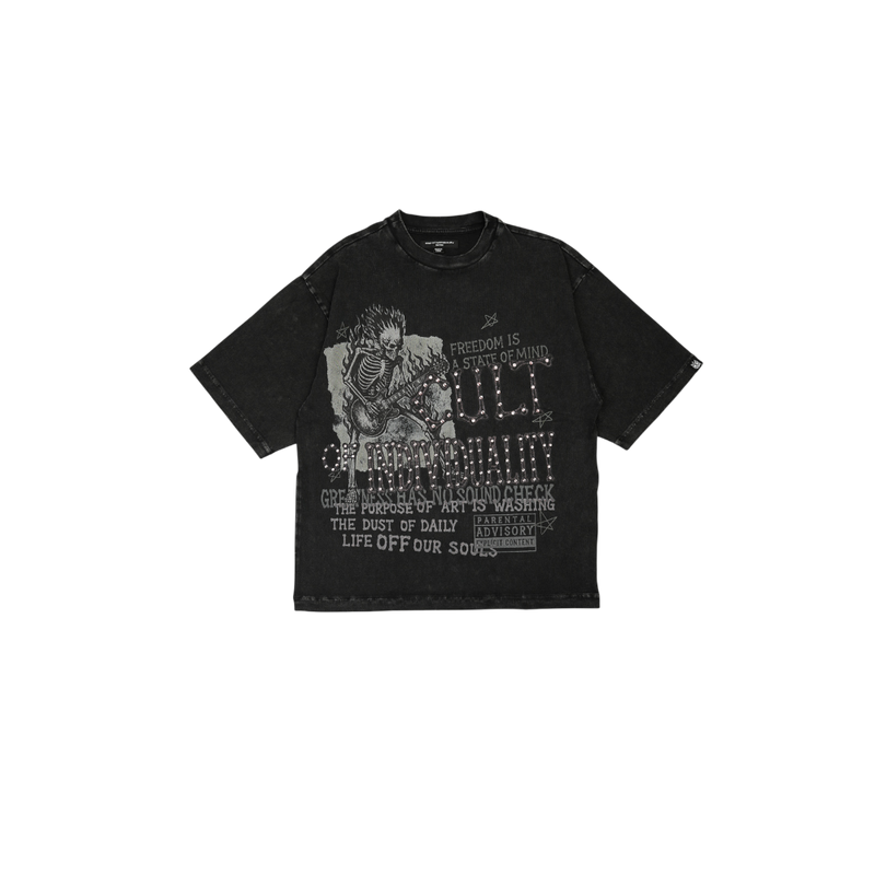 Cult of Individuality - Freedom Boxy Oversized Fit Tee - Black
