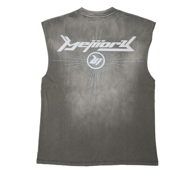Memory Lane - Memory - Night Watcher Sleeveless Tee - Gray — alternate view