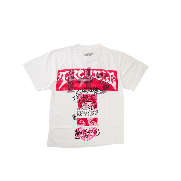 Keep Out Fake Love - Pals Tee - White