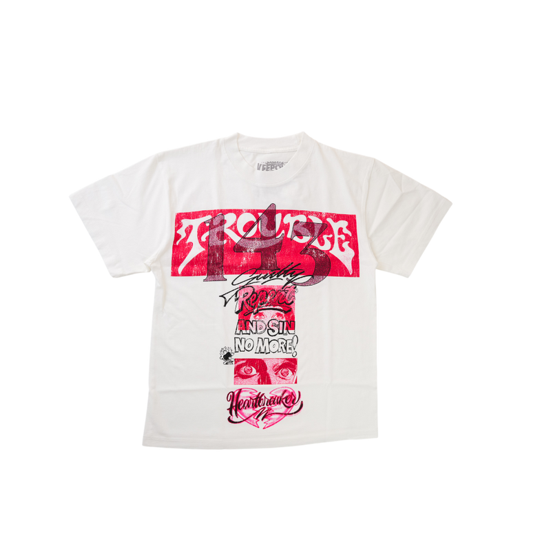 Keep Out Fake Love - Pals Tee - White