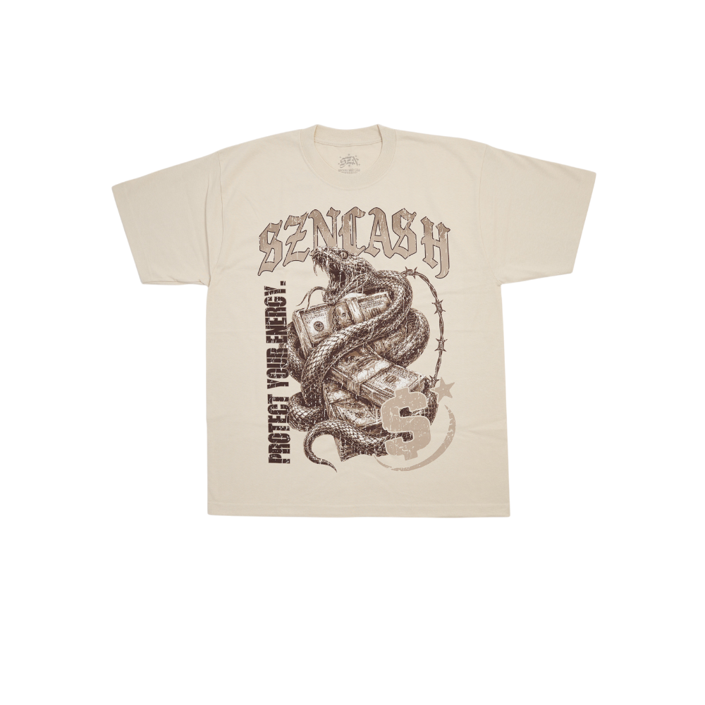 Szn - Snake Money Tee - Cream