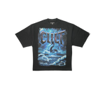 Cult of Individuality - Oversized S/s Crew Neck Tee - Sea of Sorrow - Black