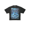 Cult of Individuality - Oversized S/s Crew Neck Tee - Sea of Sorrow - Black