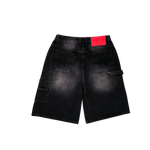 Keep Out Fake Love - Casual Friday Oversized Jorts Shorts - Black