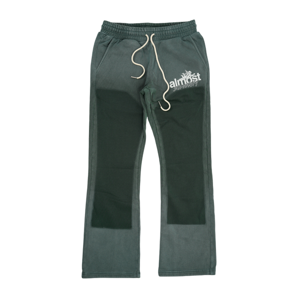 Almost Someday - Enemies Flare Bottoms Pants - Green