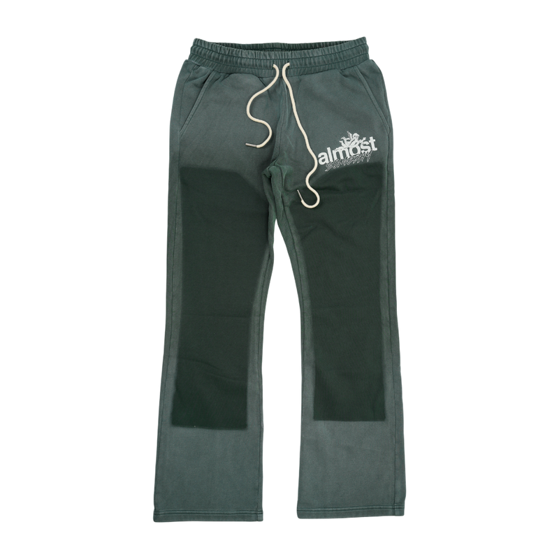 Almost Someday - Enemies Flare Bottoms Pants - Green