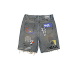 Duaa - Sunset Blue Short Shorts - Blue
