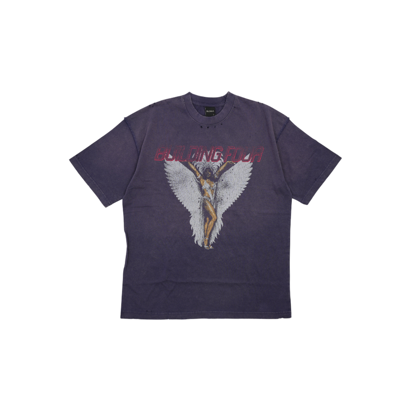 Bldg4 - Now Ss Knit Tee - Blue