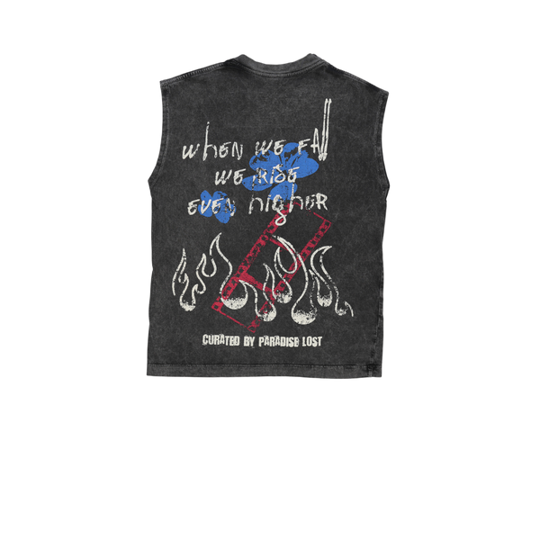 Paradise Lost - Deep Thoughts Muscle Tee - Charcoal — alternate view