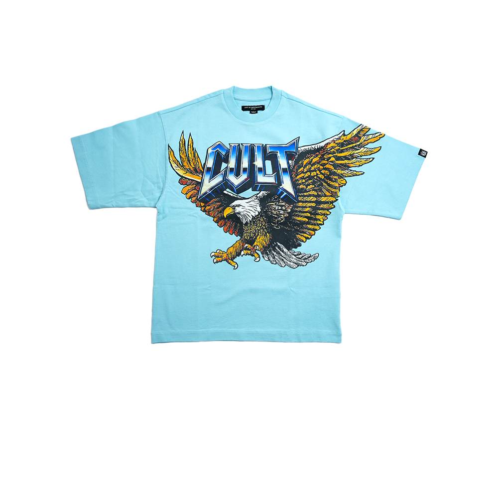 Cult of Individuality - Oversized S/s Crew Neck "Predator" Tee - Red
