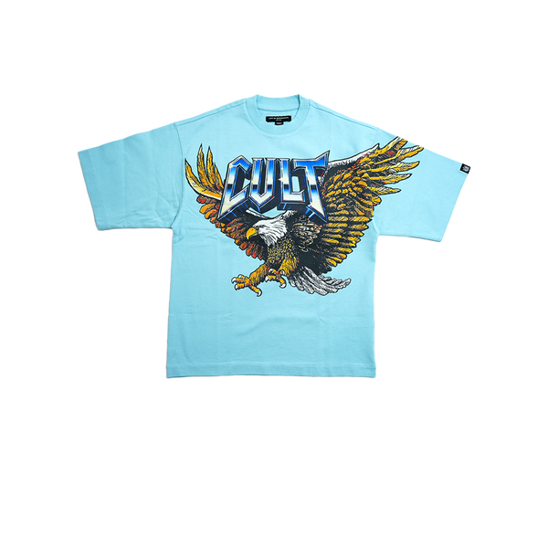 Cult of Individuality - Oversized S/s Crew Neck "Predator" Tee - Red