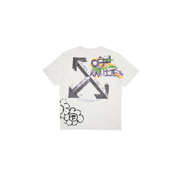 Off-white - Metal Flowers Regular S/s Tee - Grey — alternate view