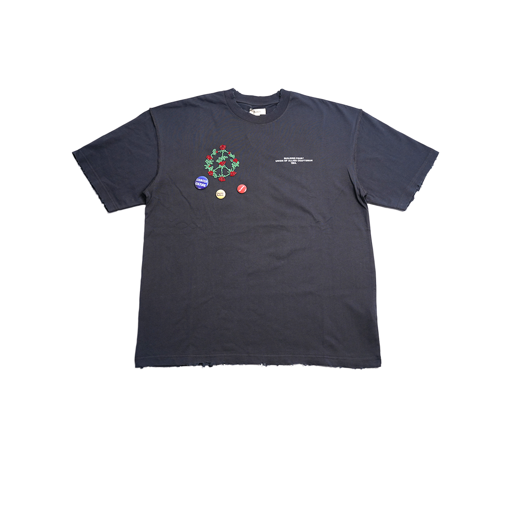 Bldg4 - Collosseo Ss Knit Tee - Charcoal