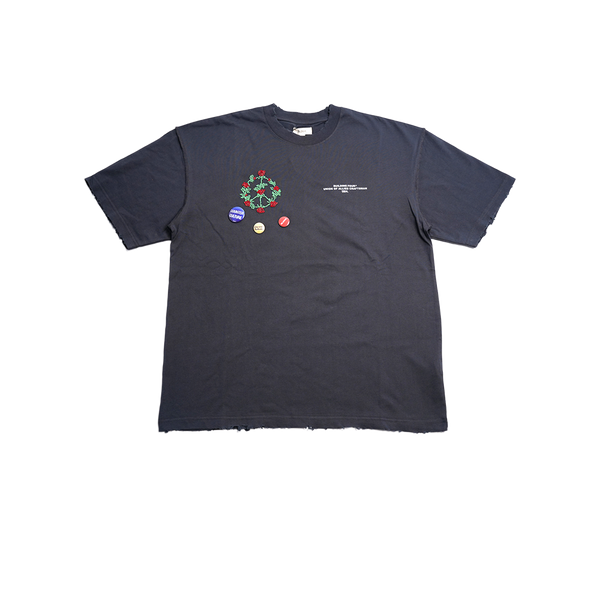 Bldg4 - Collosseo Ss Knit Tee - Charcoal