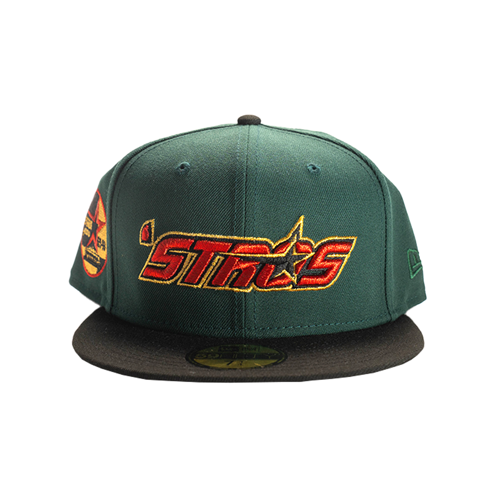 New Era - 5950 Houastco 35 Dkgreenblk Fitted Hat - Green