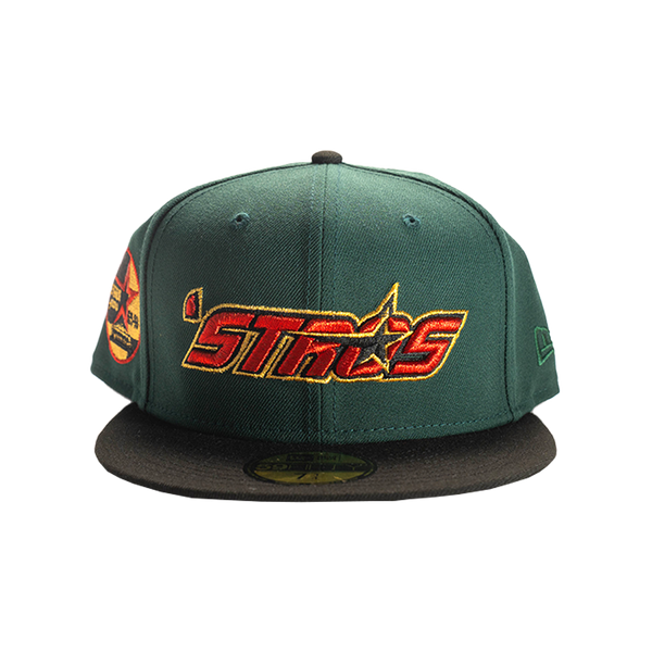 New Era - 5950 Houastco 35 Dkgreenblk Fitted Hat - Green