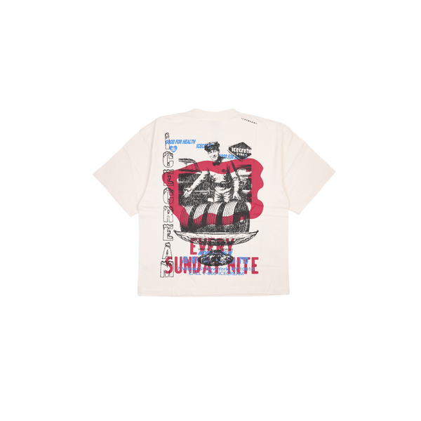 Ice Cream - Melon Ss Knit Tee - White — alternate view