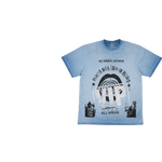 Keep Out Fake Love - Kofl - Grungy Tee - Blue Hazel Oil Wash - Blue