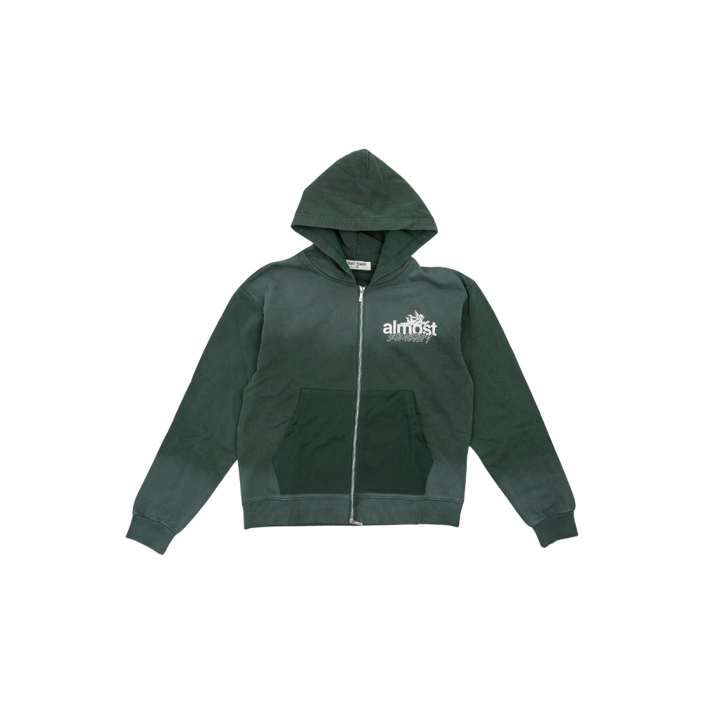 Almost Someday - Enemies Zip Hoodie - Green