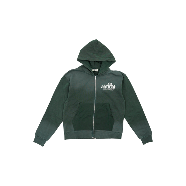 Almost Someday - Enemies Zip Hoodie - Green