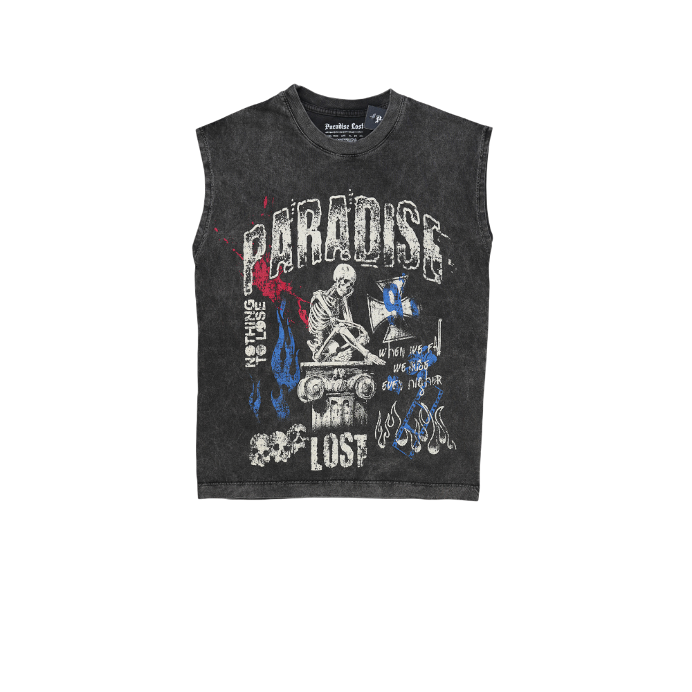 Paradise Lost - Deep Thoughts Muscle Tee - Charcoal